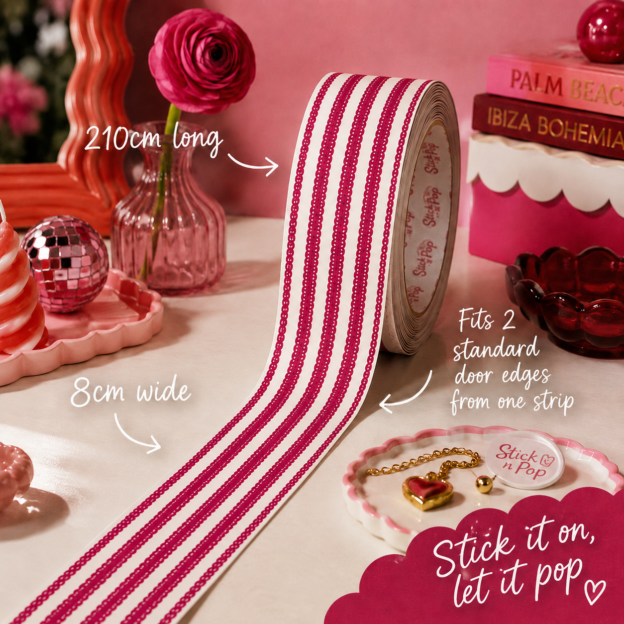 Beaded Berry Pop Strip